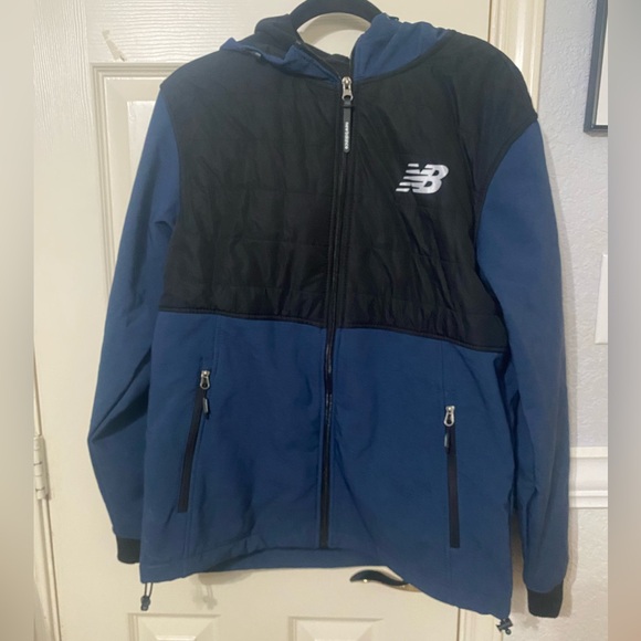 New Balance Other - New Balance Men's Blue and black full zip poly- fleece jacket size M